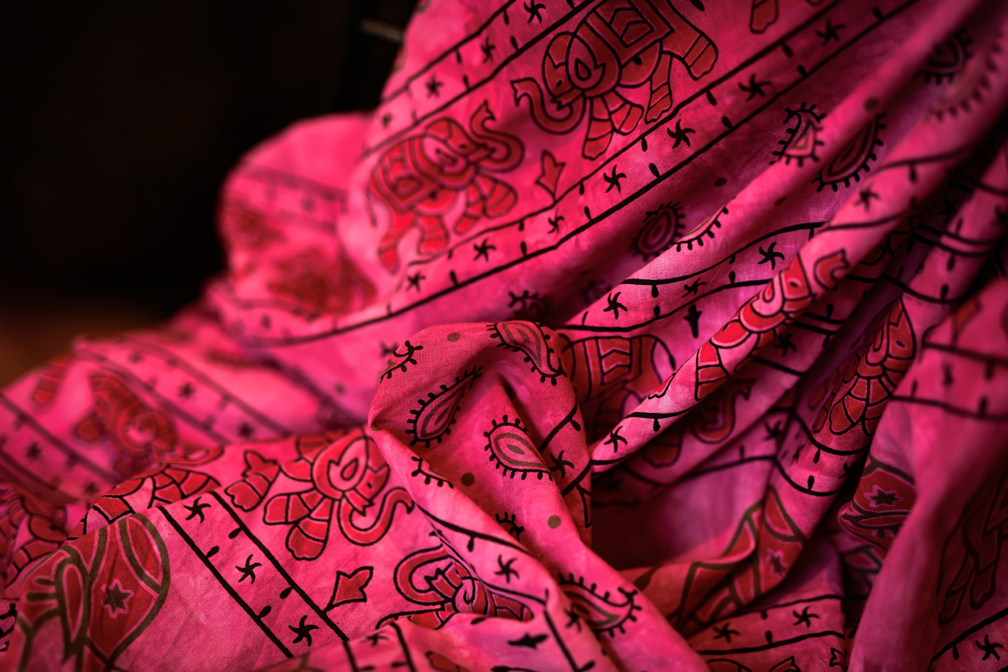 Tagesdecke 'Raspberry', aus 100% Baumwolle, pink, L 210 cm, B 245 cm von fischer's lagerhaus