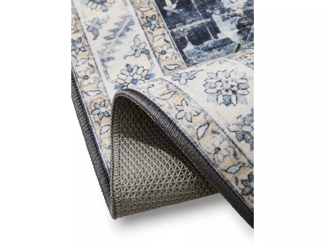 Tapis lavable George Bleu 140x200 cm
