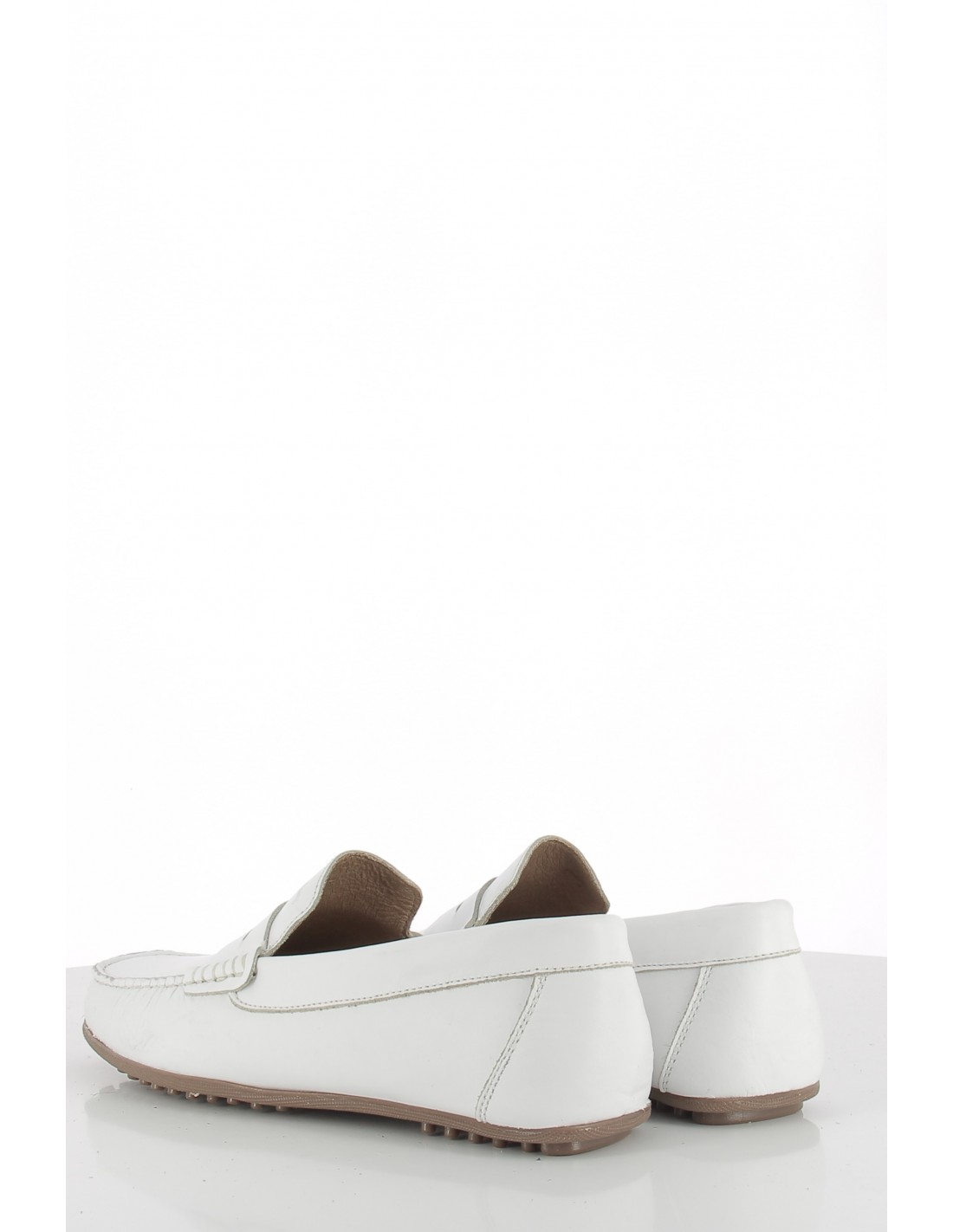 hylton mocassin homme 82985-05 daim blanc