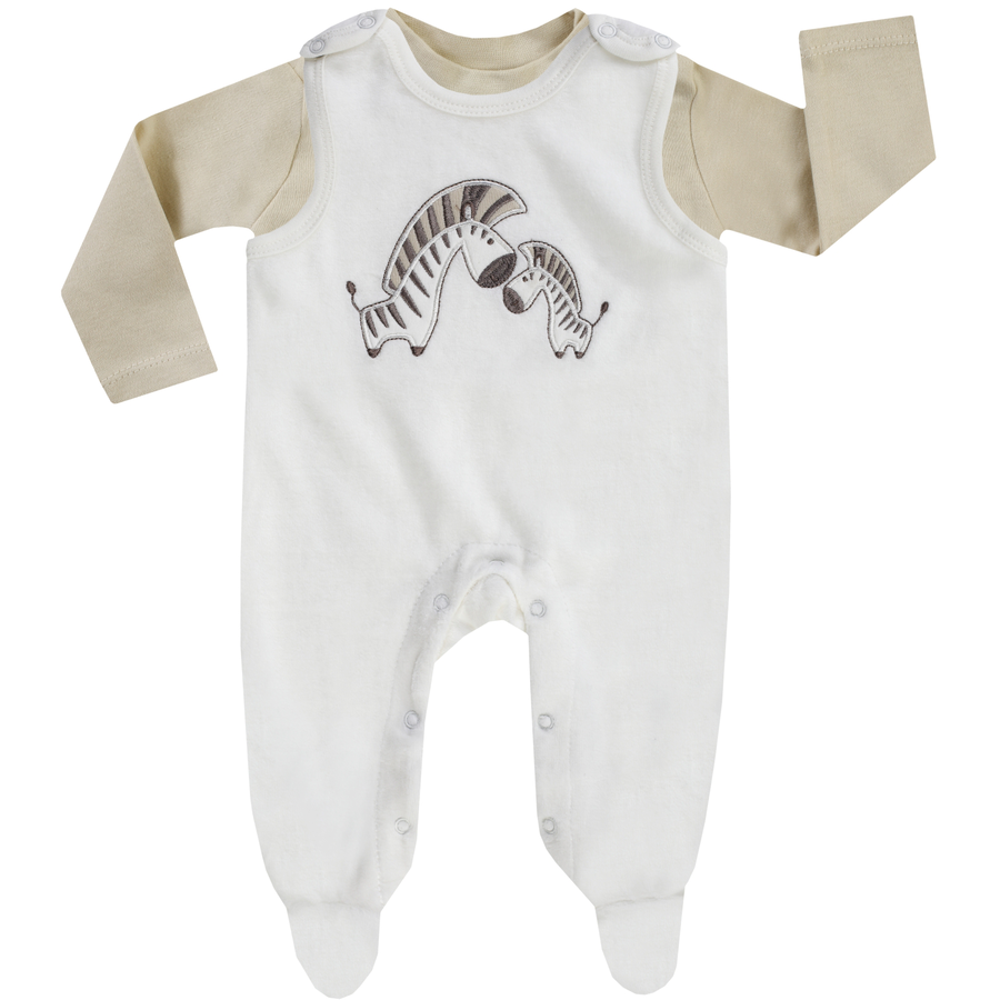 JACKY Strampler-Set BASIC LINE off-whitebeige