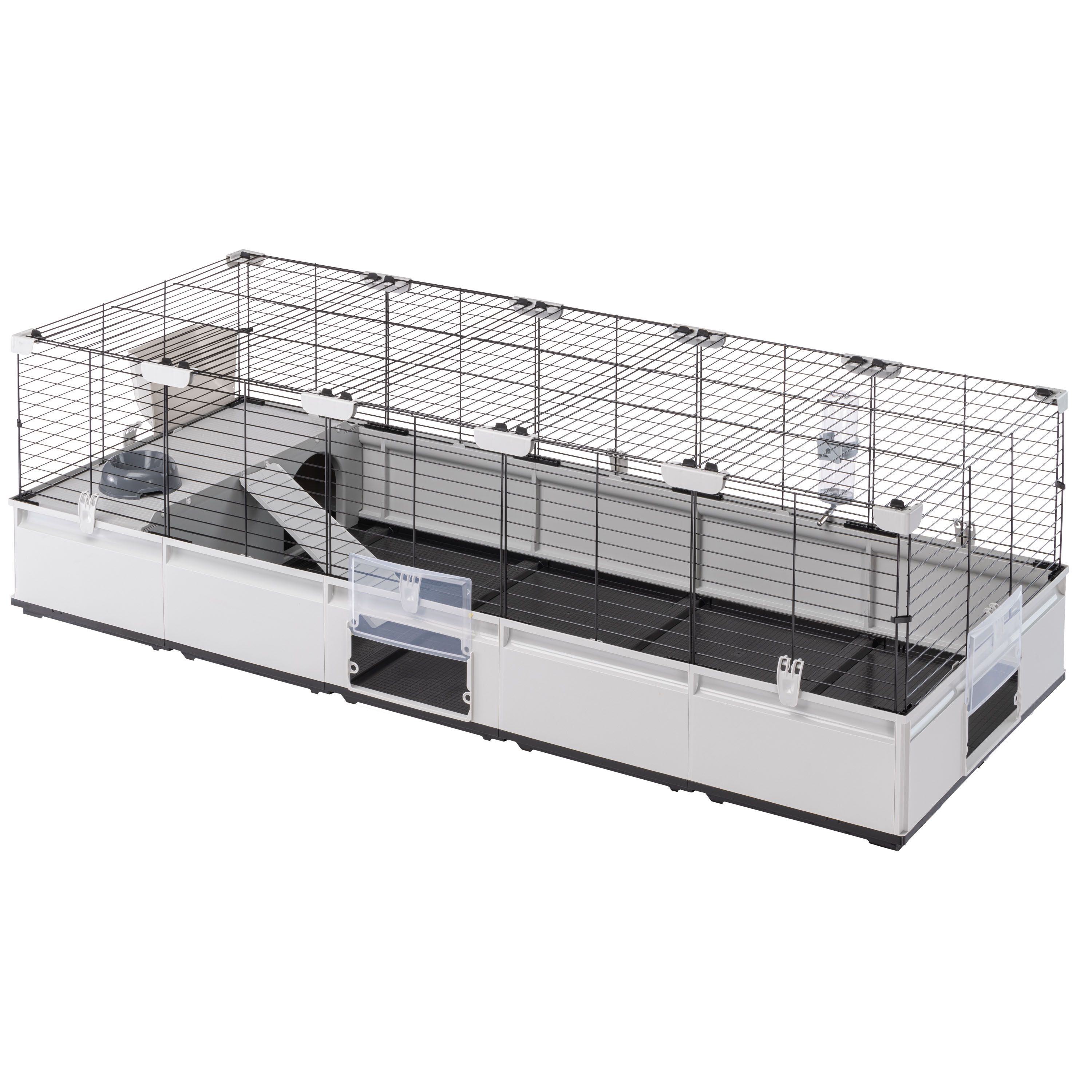 Ferplast Modulair 4 - Konijnenkooi - Grijs / Zwart - 75x179x44 cm