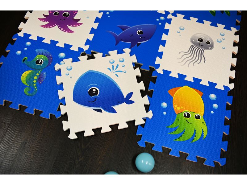 Knorrtoys Puzzlematte Meereswelt 9-teilig Mehrfarbige Spielmatte