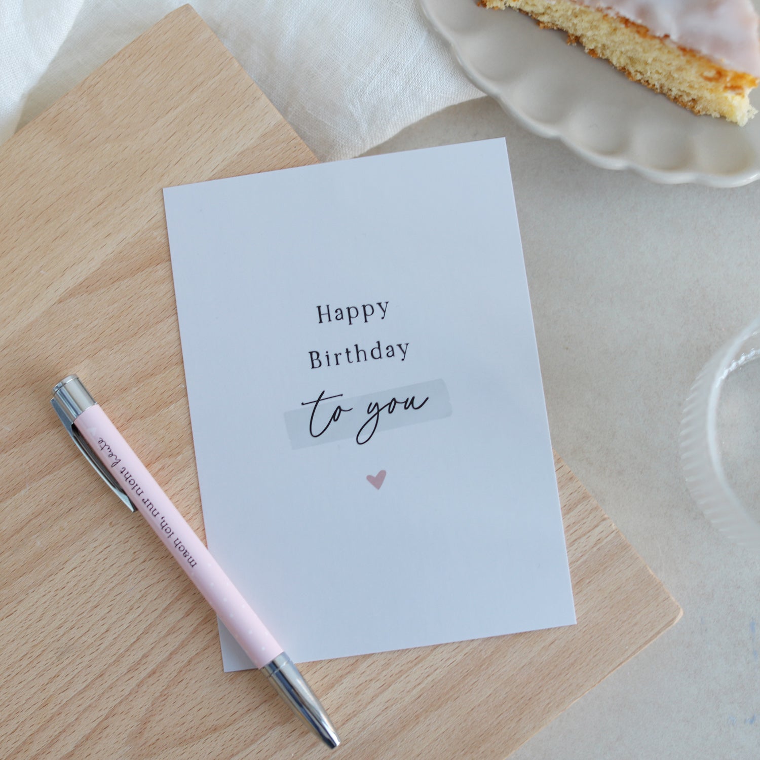 Postkarte „Happy Birthday