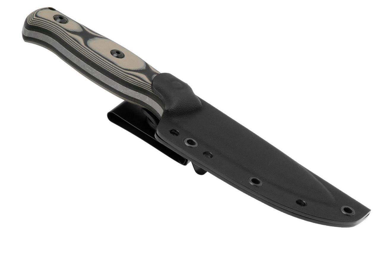 Fox Knives Ego TK-FX01, Black/Coyote G10 vaststaand mes, Alfredo Doricchi design