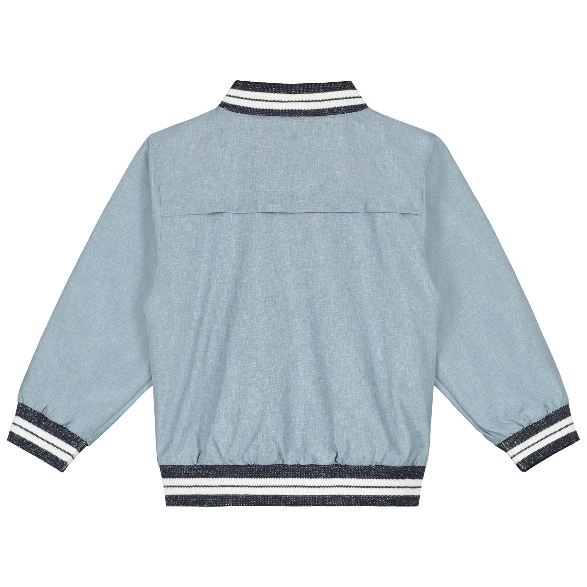 Prénatal peuter zomerjas lange mouwen effen blauw