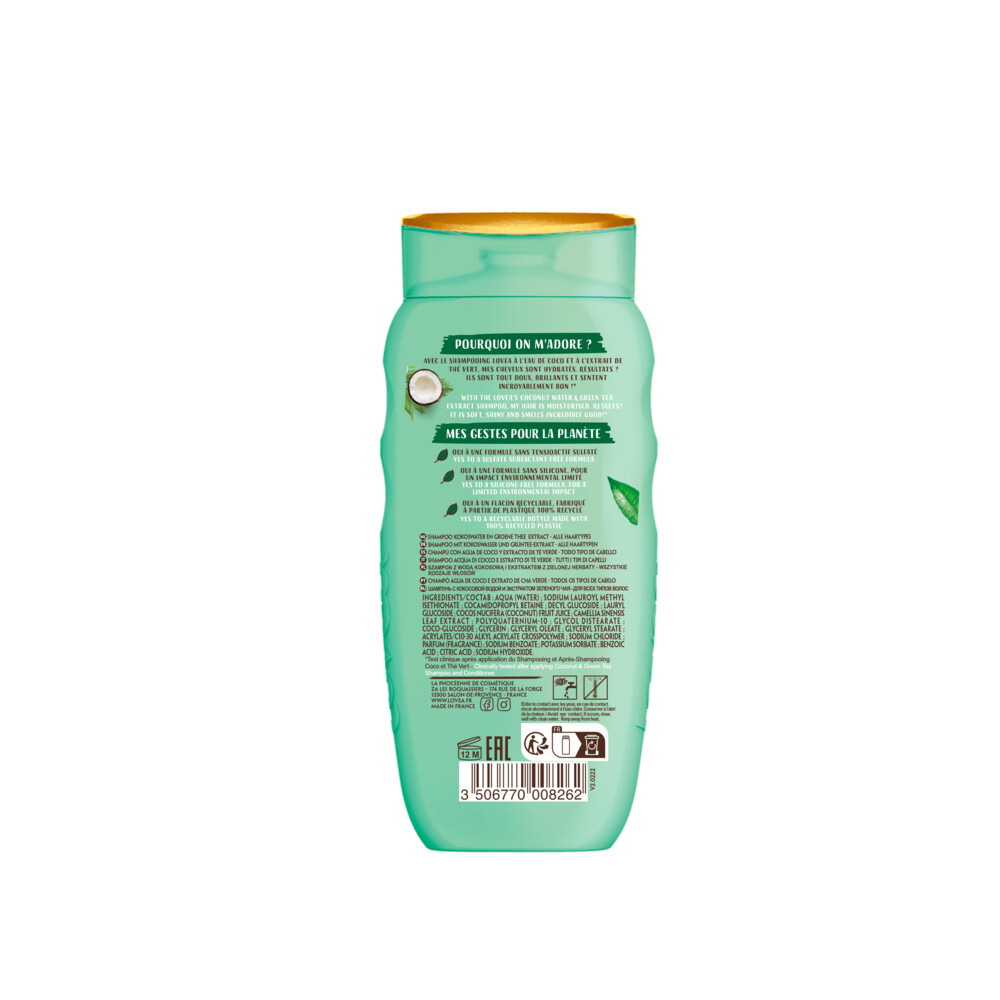 Lovea Kokos en Groene Thee Shampoo250 ml