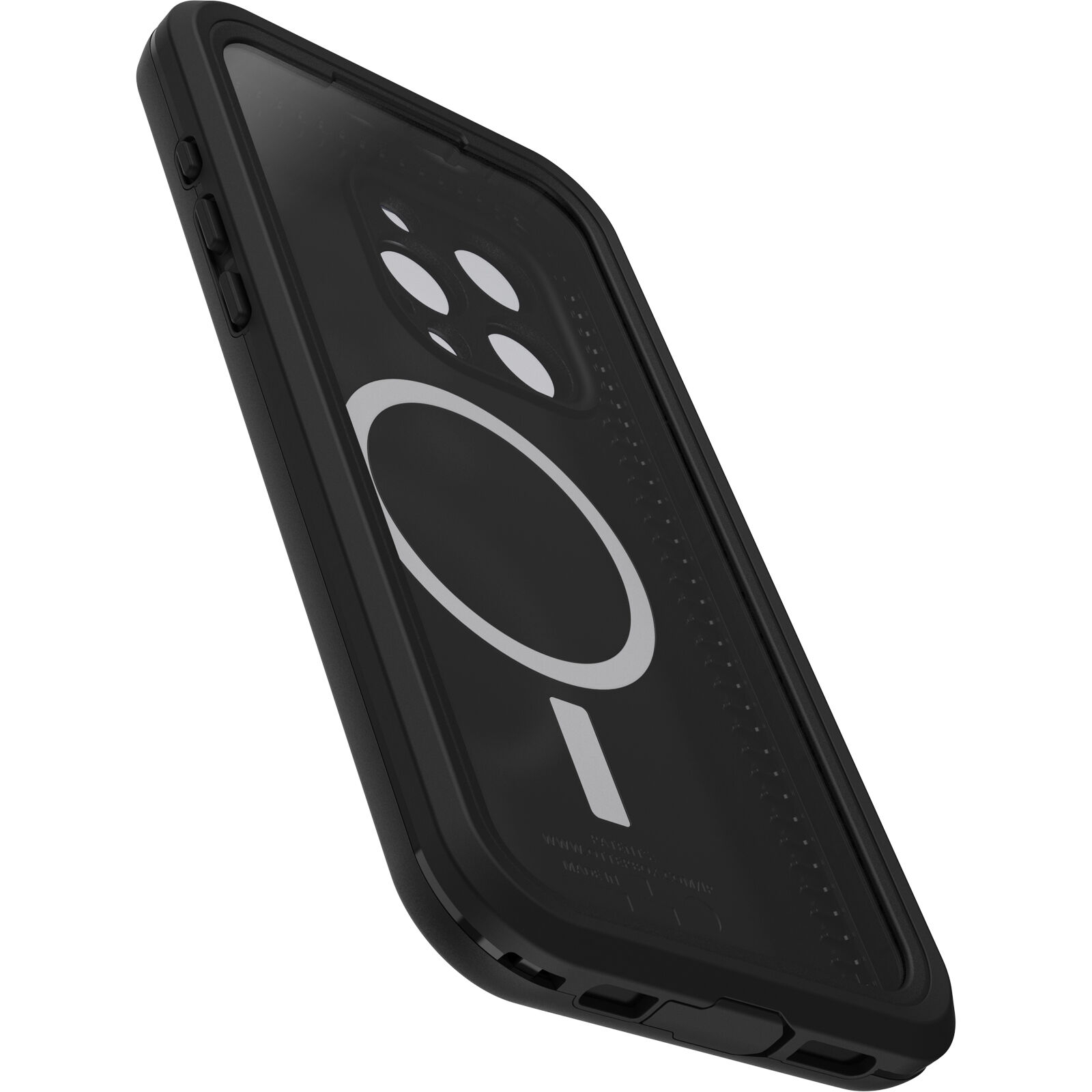 Fre iPhone 15 Pro Max Outdoor Case Hülle mit MagSafe   Display Schutzglas (77-93429) - Schwarz