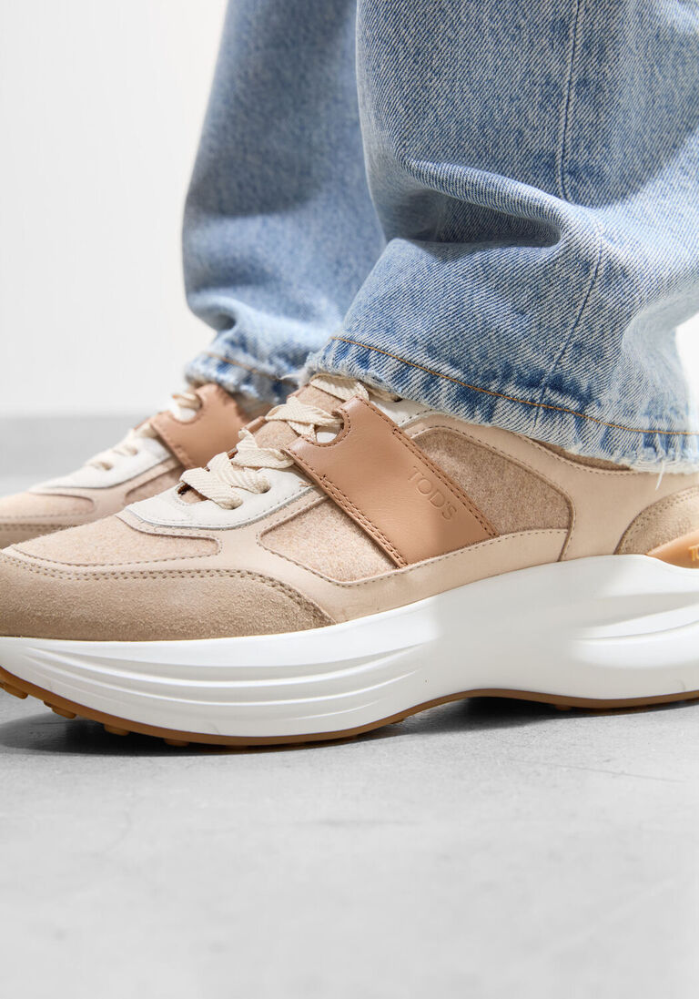 beige tod's lage sneakers xxw81l0jp40umd