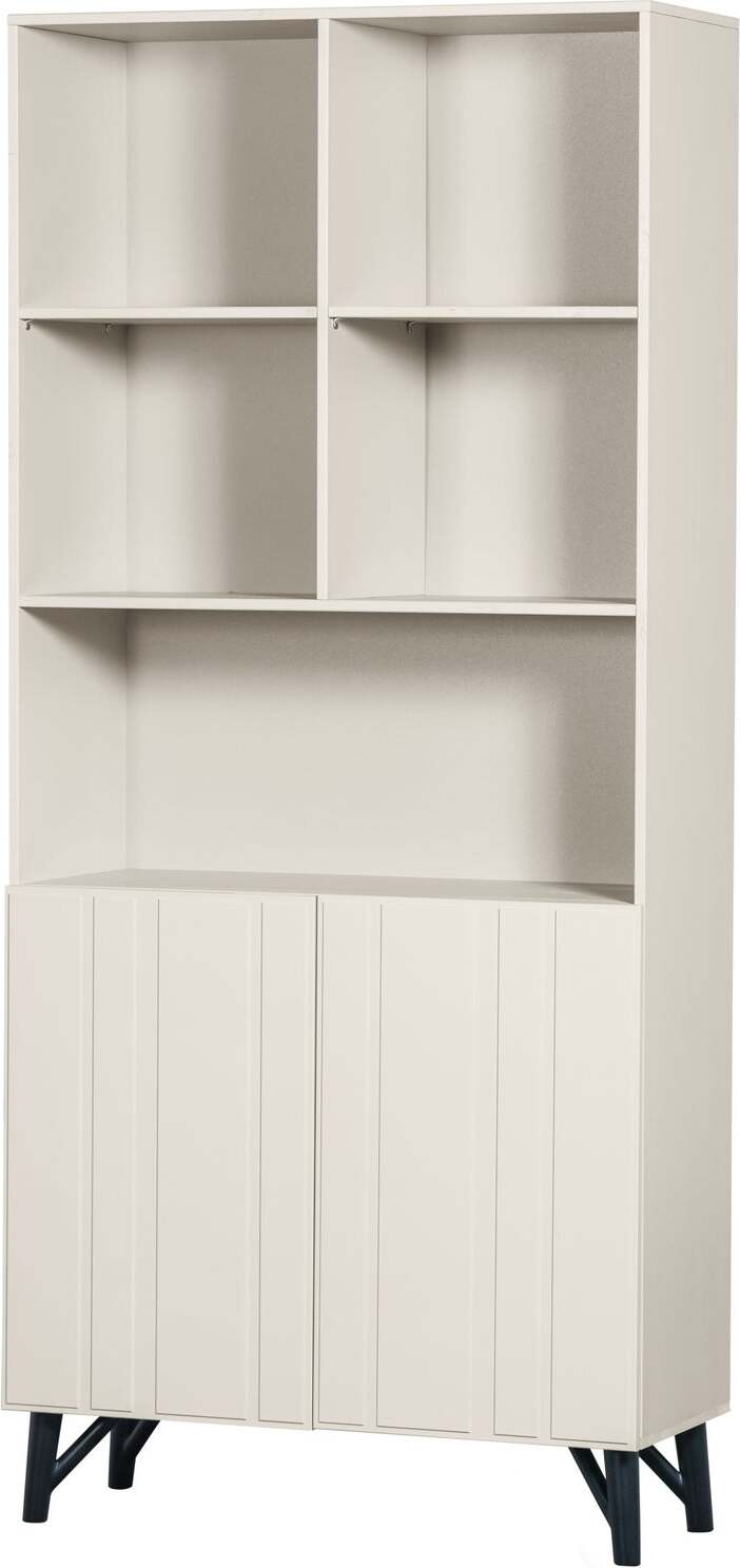 WOOOD wandkast Miller crème 37 x 90 x 200 cm