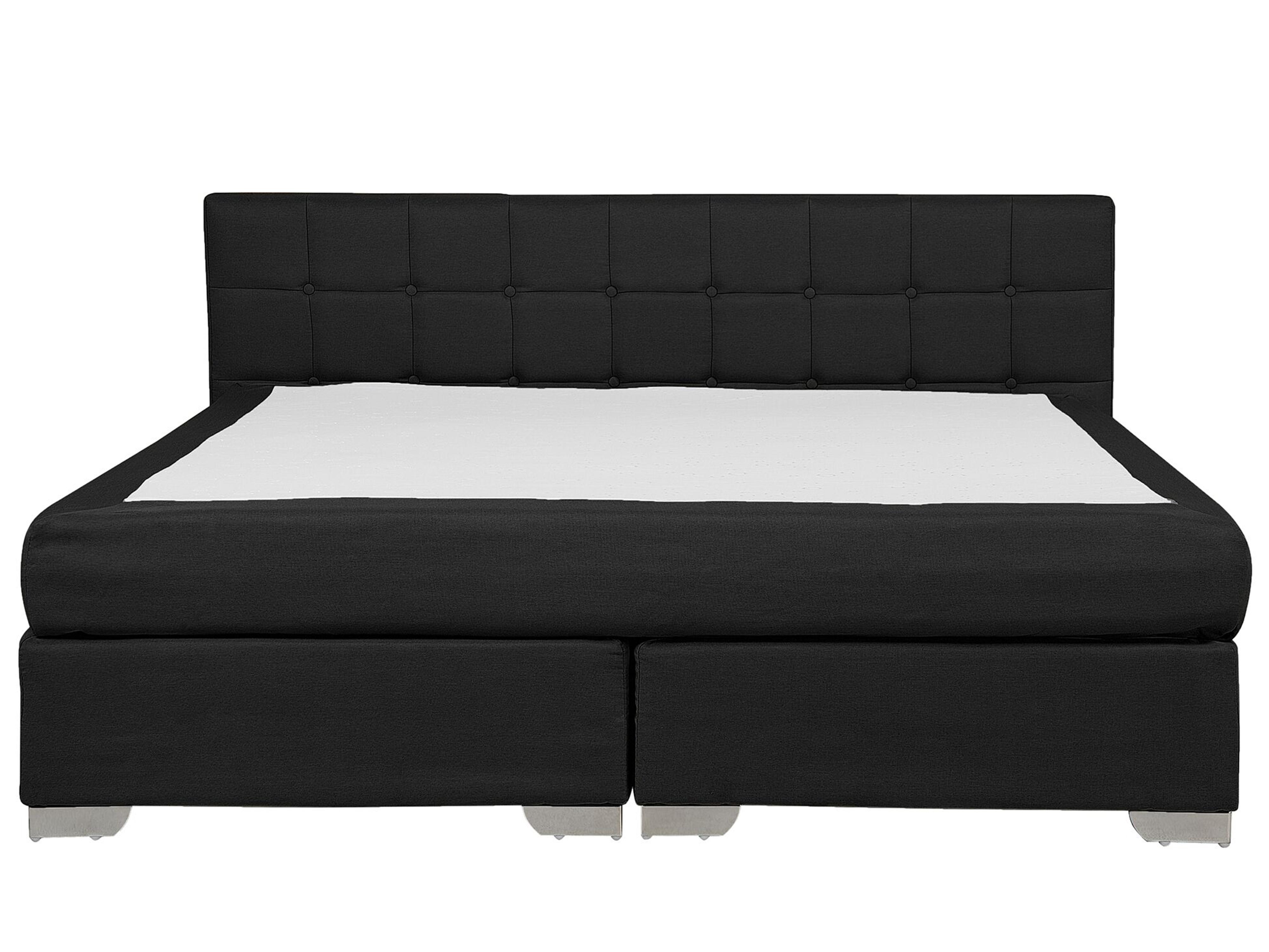 Boxspring Stof ADMIRAL 180 x 200 cm Zwart