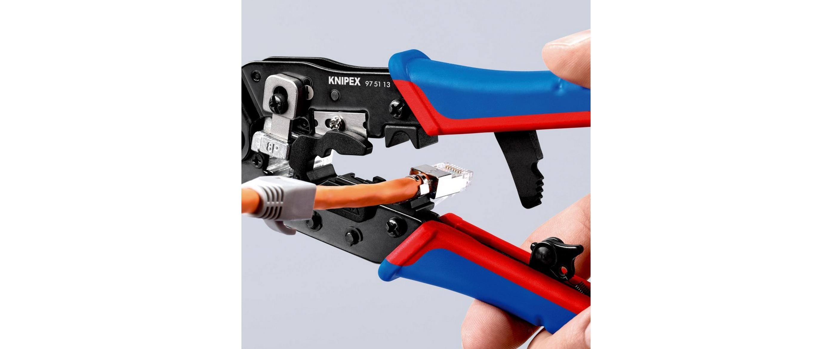Crimpzange für RJ45-Westernstecker 190 mmCrimpzange für Kabelschnitt