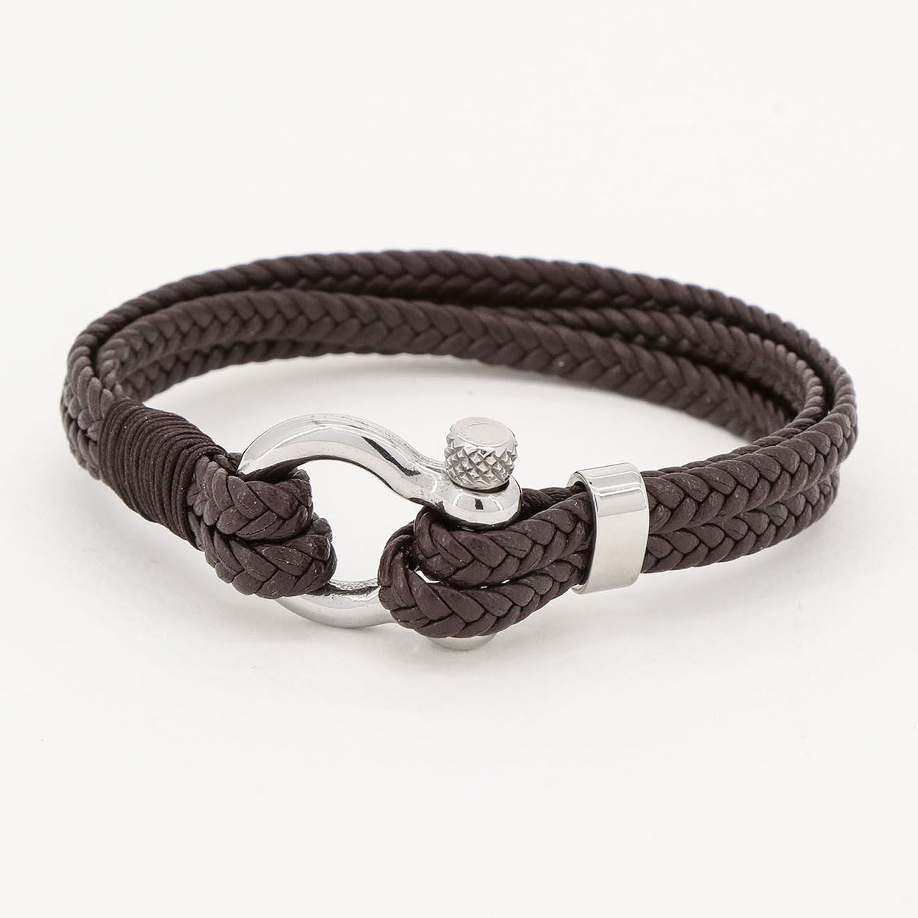 Jacobson Bracelet Piotr en Cuir marron