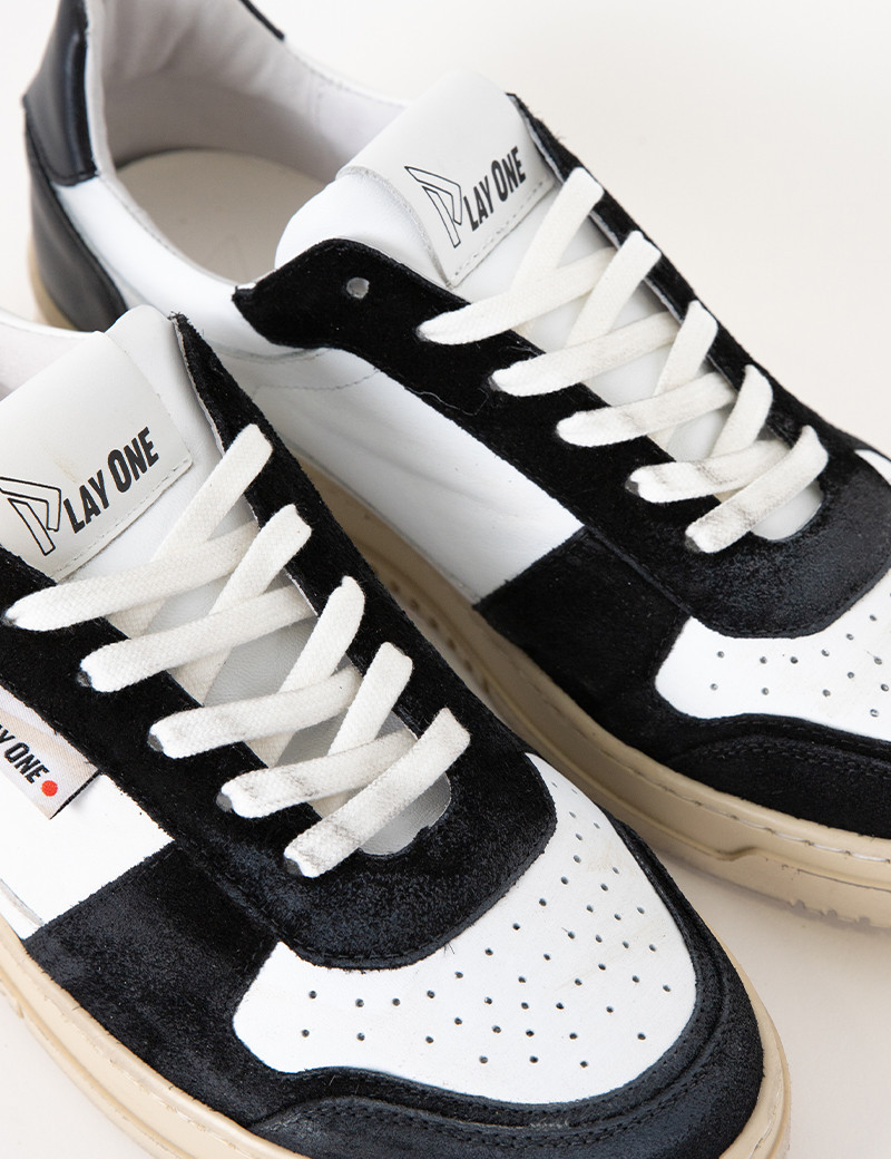 PLAY ONE BASKETS BASSES DUBAÏ BLANC NOIR