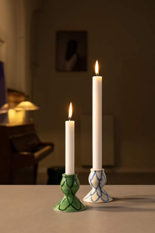 &klevering Sirène kandelaar blauw