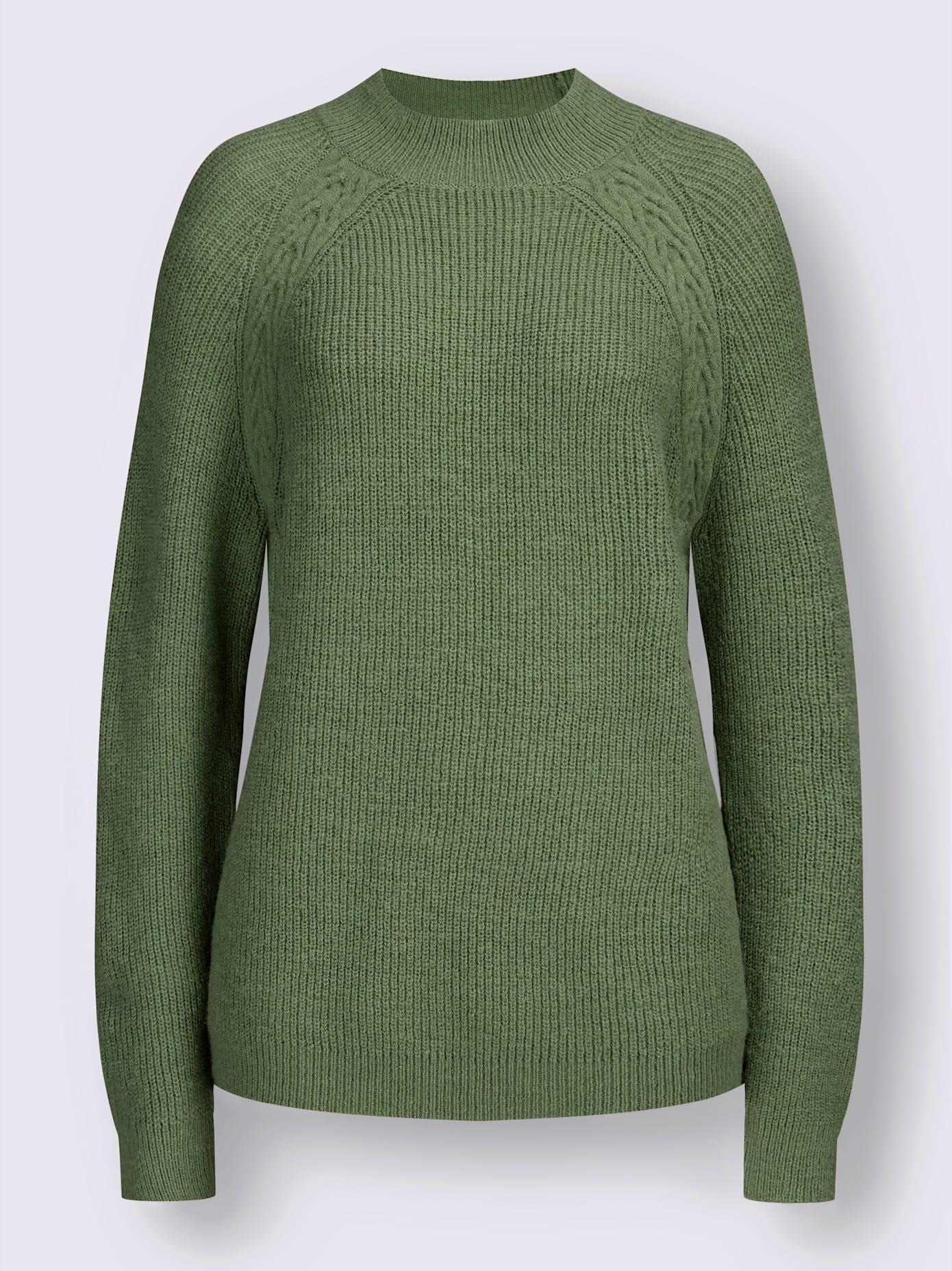 Pull motif torsadé sur les épaules