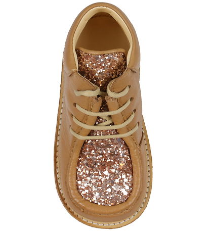 Angulus Lauflernschuh - Mandel/Maple m. Glitter