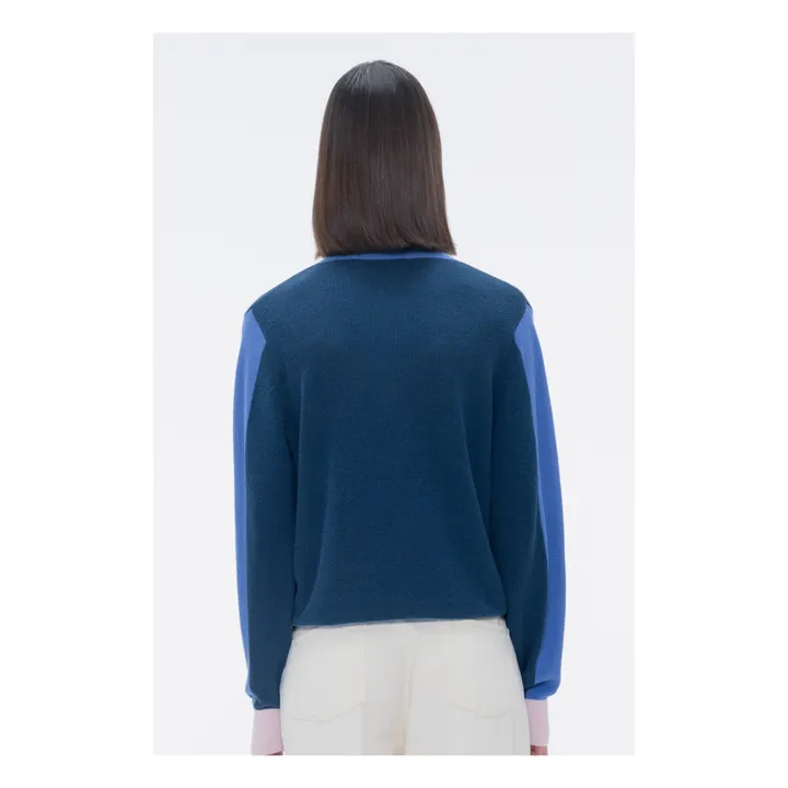 Our Sister Gilet Millie Lin et Coton | Bleu marine