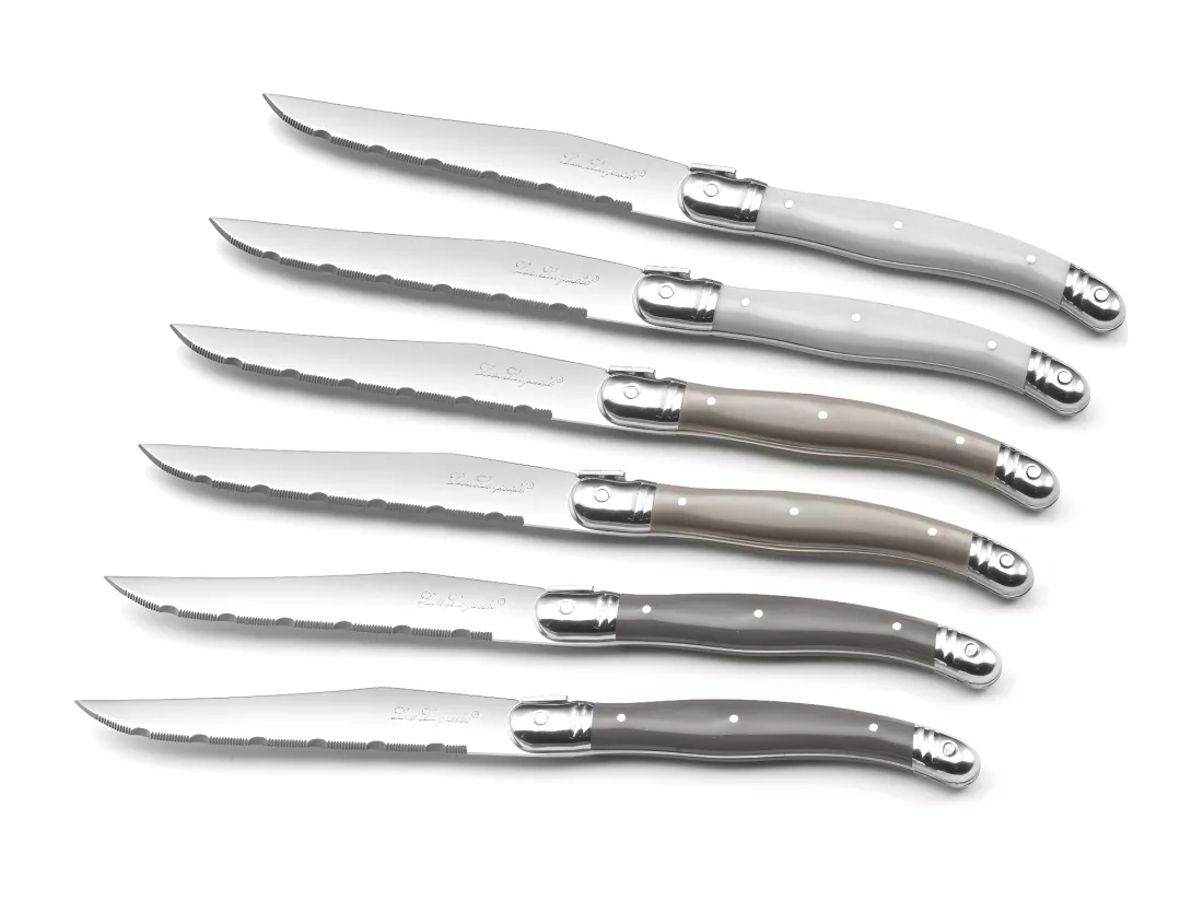 Tradition - Coffret 6 couteaux steak Couleurs mixées