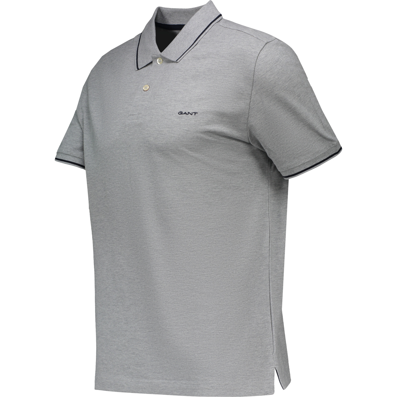 Gant Herren-Poloshirt Piqué SS BW XL, grau