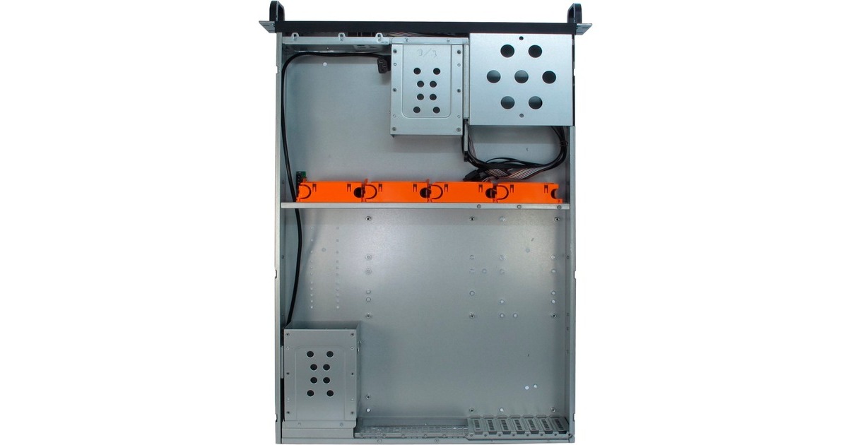 Inter-Tech2U-2129-N rack behuizing  (Zwart | 2x USB-A)