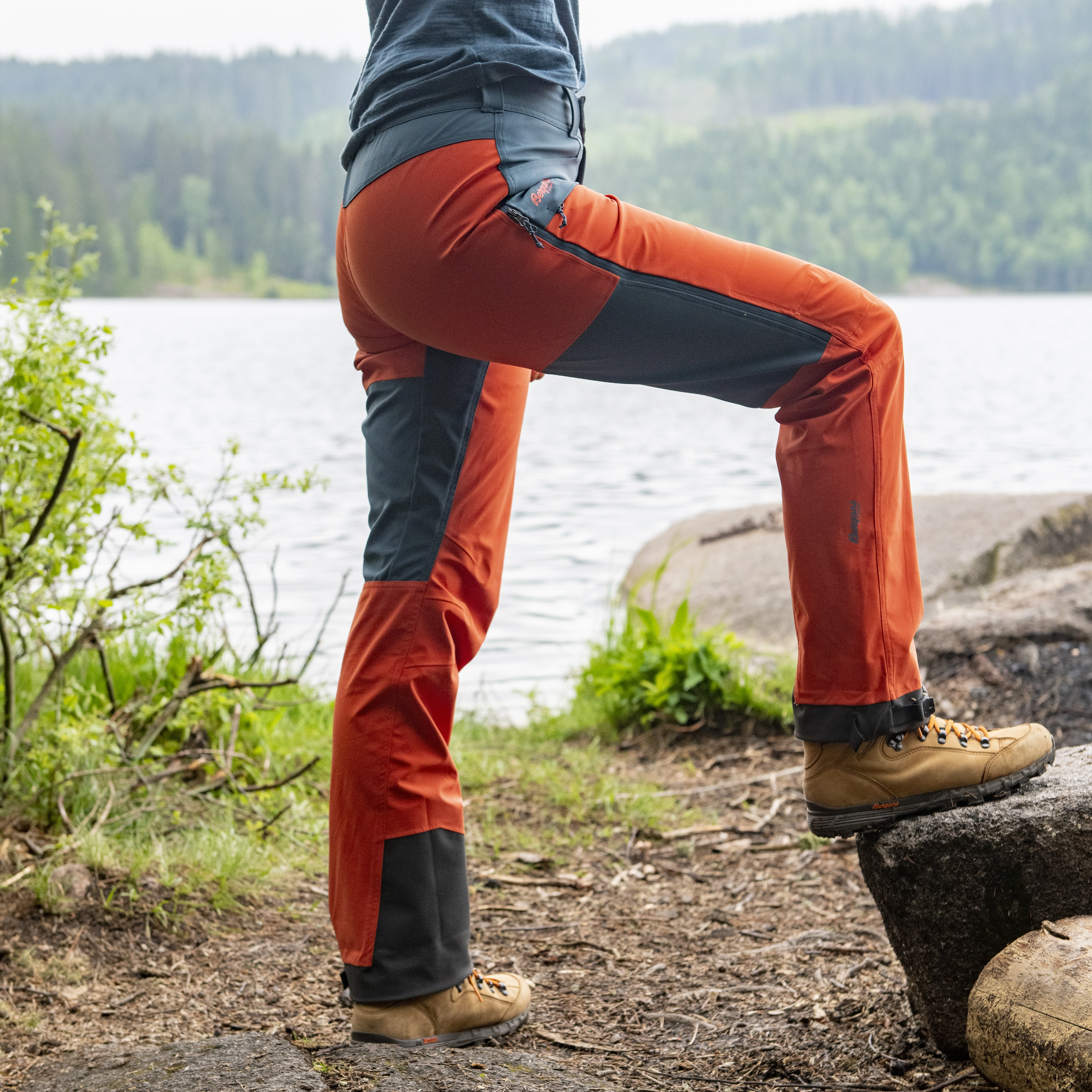 Bekkely Hybrid W Pants Brick / Orion Blue