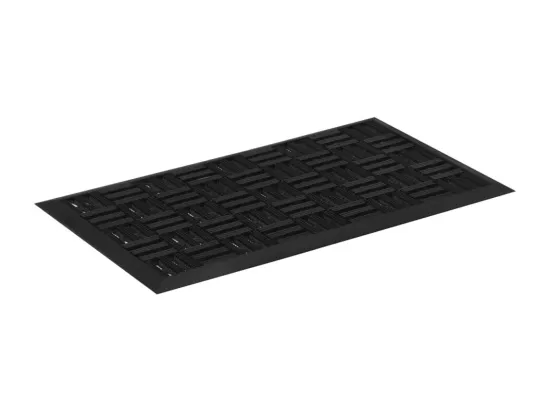 Paillasson rectangulaire 45x75 cm caoutchouc