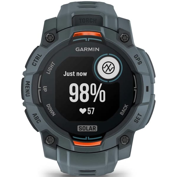 Montre cardio GPS GARMIN INSTINCT 3 45 MM SOLAR TWILIG HT BEZEL W/TWILIGHT BAND