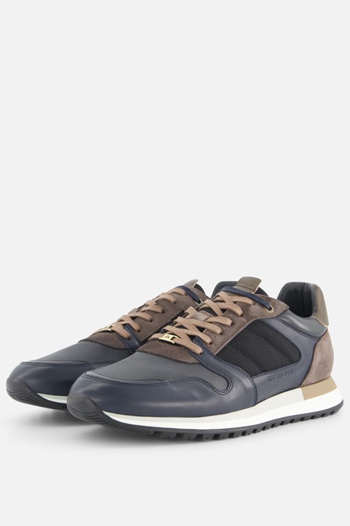 Ambitious Grizz Navy Sneakers blauw Leer