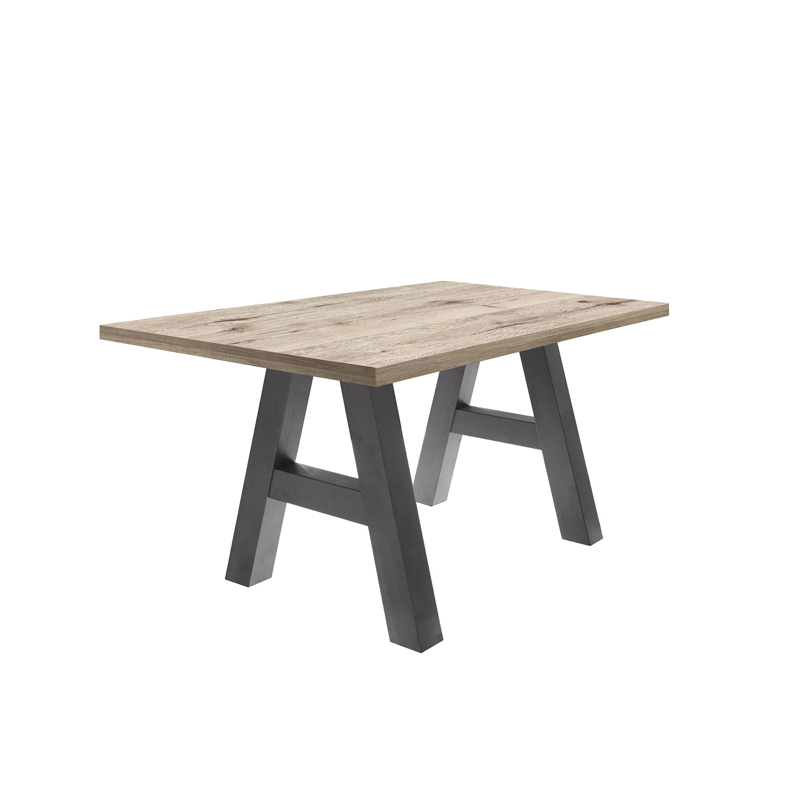 Esstisch - Sandeiche-graphit - 140 cm breit