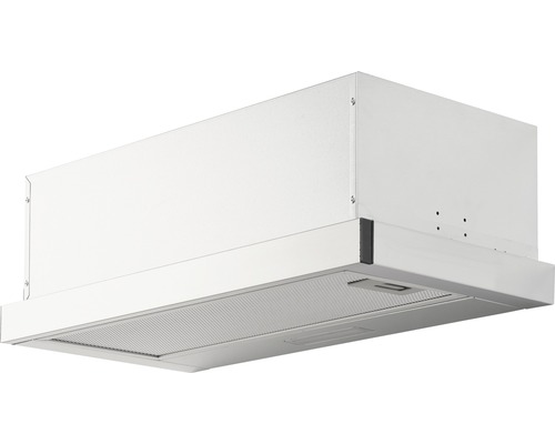 Vlakke afzuigkap PKM FS1-60BSPY BxL 59,5 x 46,3 cm zilver