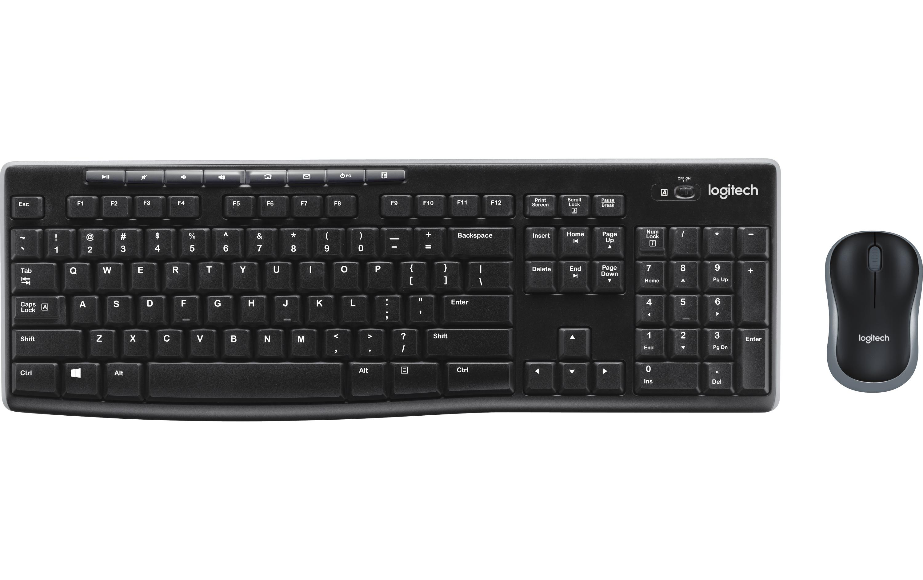 Tastatur-Maus-Set MK270 CH-LayoutKabelloses Tastatur-Maus-Set