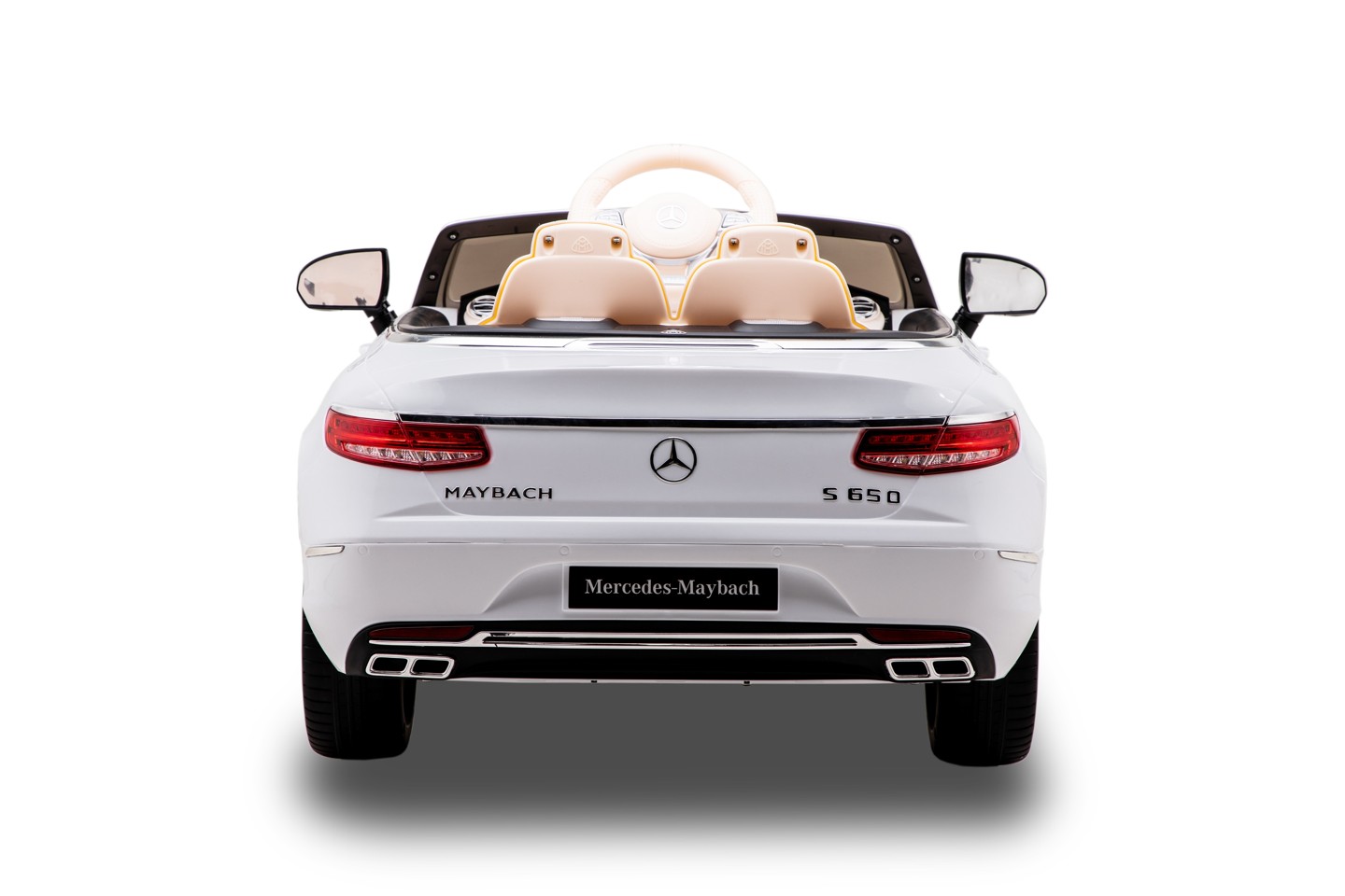 Race N' Ride - Mercedes Maybach S650 Cabriolet Elbil - Hvid