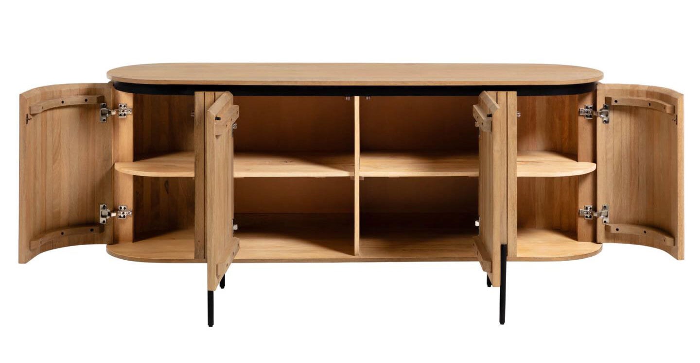 Kave Home Sideboard LICIA 170 x 80 cm Mango braun
