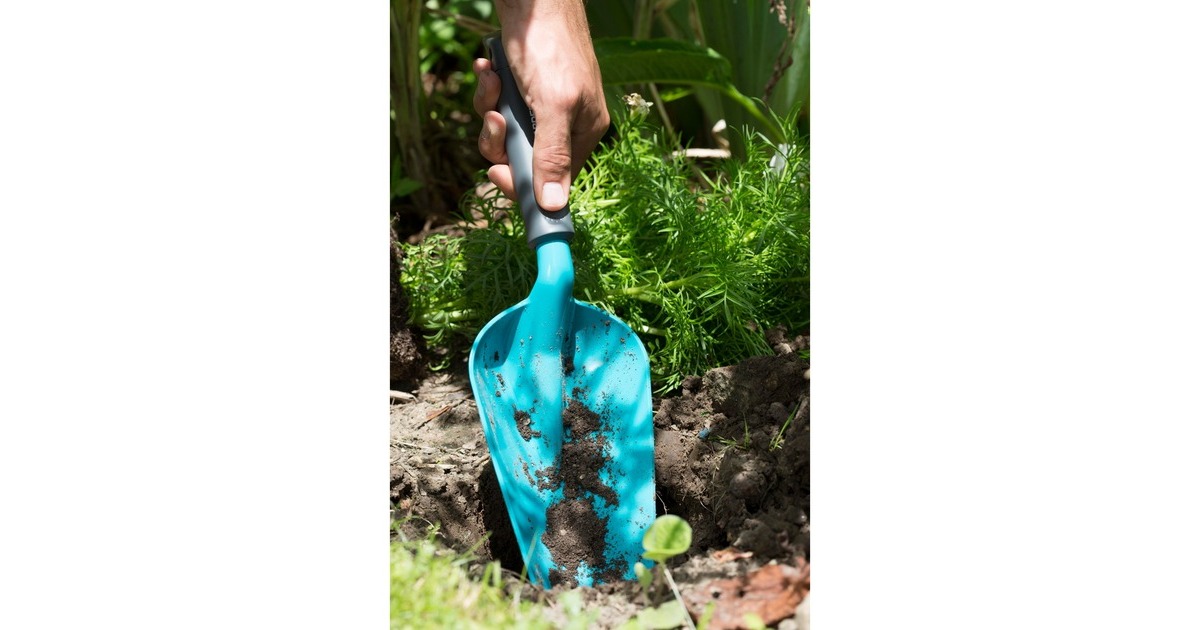 GARDENABloemenschep groot handschepje  (Turquoise/zwart, 8953-20)