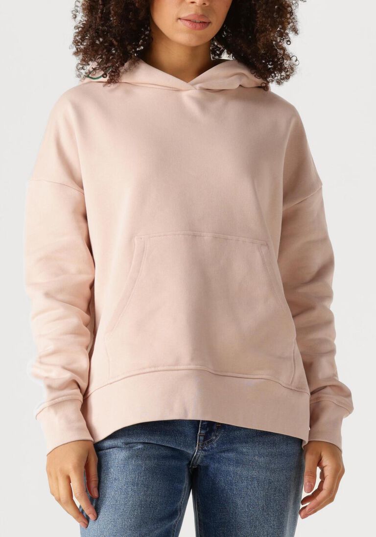 zand closed trui logo hoodie