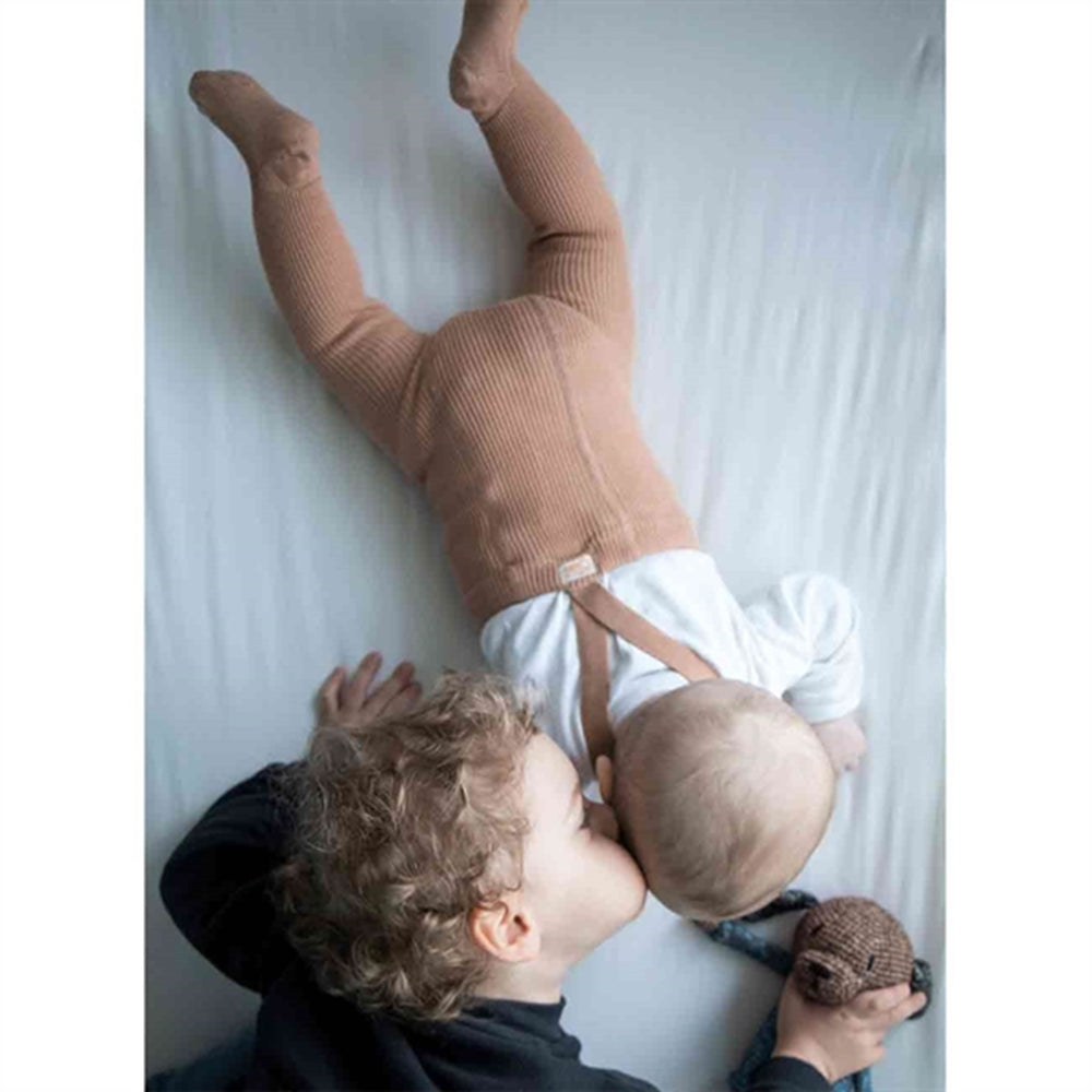 Footed Tights Light Brown - Silly Silas → Luksusbaby.dk