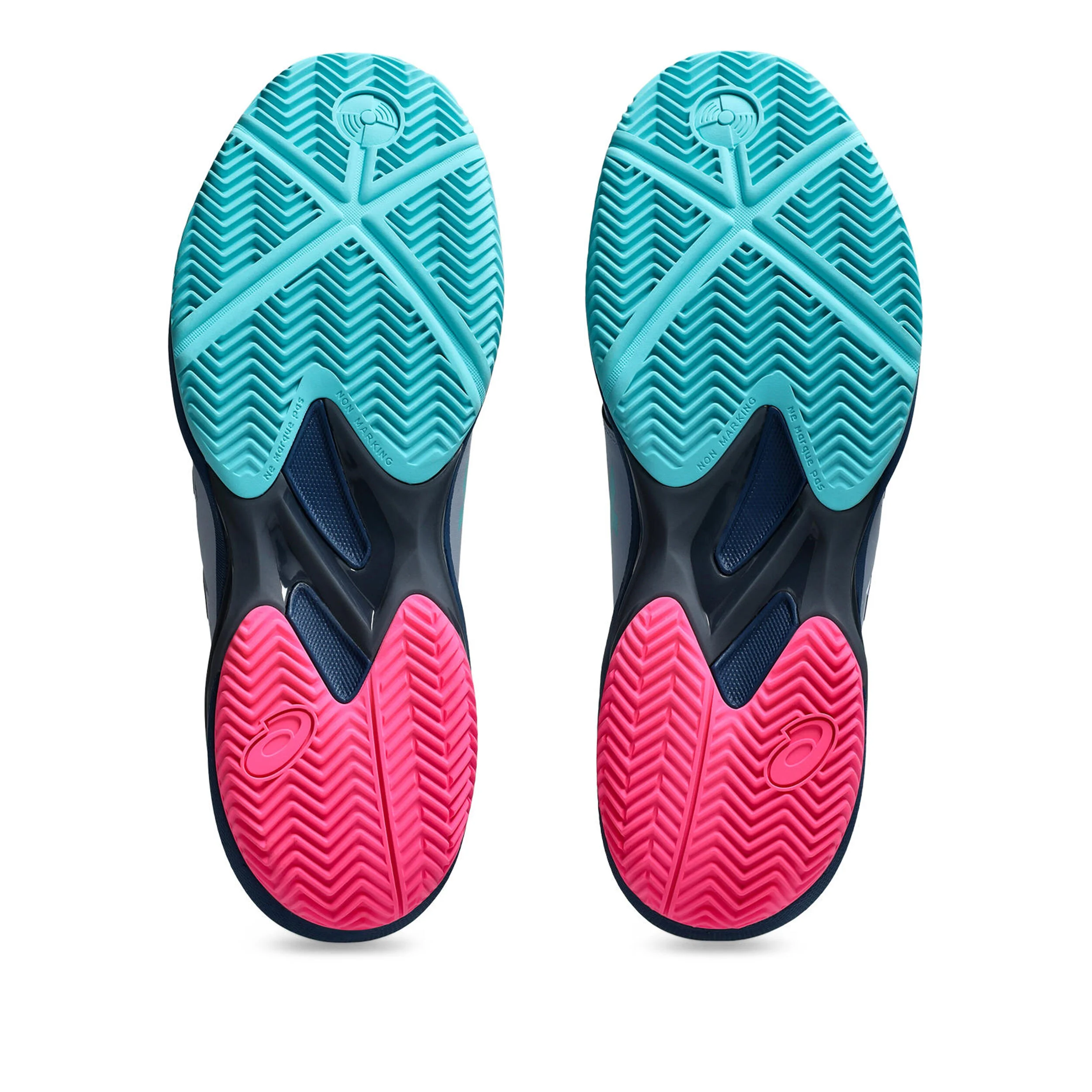ASICS Solution Swift FF 2 Chaussures Padel Hommes - Bleu Gris, Bleu Petrol