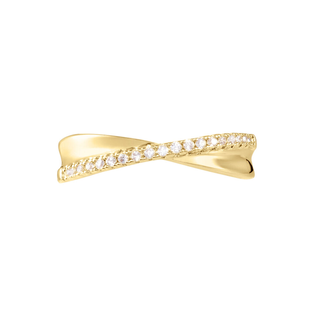 Bague Lia Plaqué Or Jaune Oxyde De Zirconium