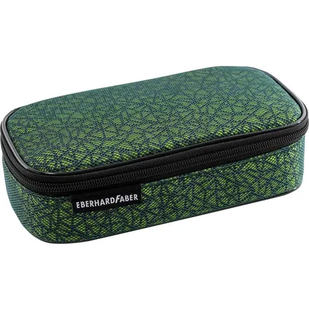 Eberhard Faber X-Style Pro Jumbo Schlamperbox in Grün-Blau, mit Reißverschluss