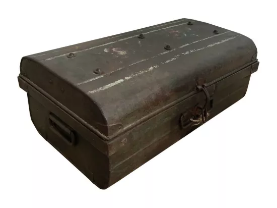 Valise en métal marron 61x36x23h