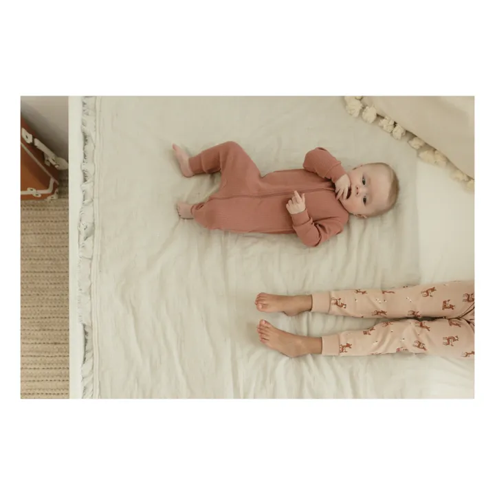 Petit Lem Pyjama Une Pièce Rib | Rouille