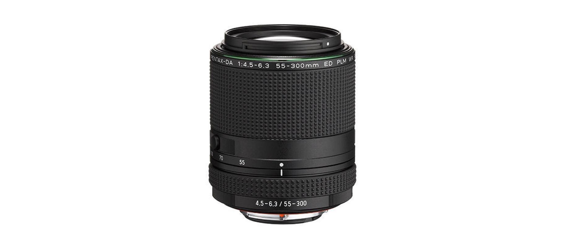 Zoomobjektiv DA HD 55-300mm F/4.5-6.3 ED PLM WR RE Pentax K<br>Kompaktes Telezoomobjektiv in wetterfester Ausstattung