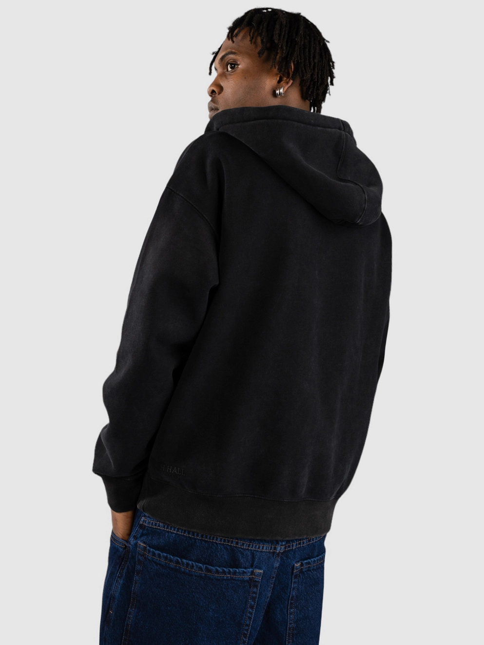 Ninth Hall Fundamental Zip Hoodie black