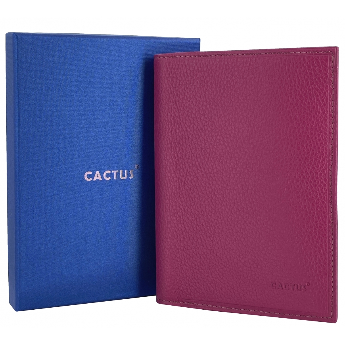 Cactus Portefeuille cuir de vachette anti-RFID Cactus