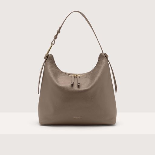 Coccinelle Malory Small Skuldertaske, Warm Taupe