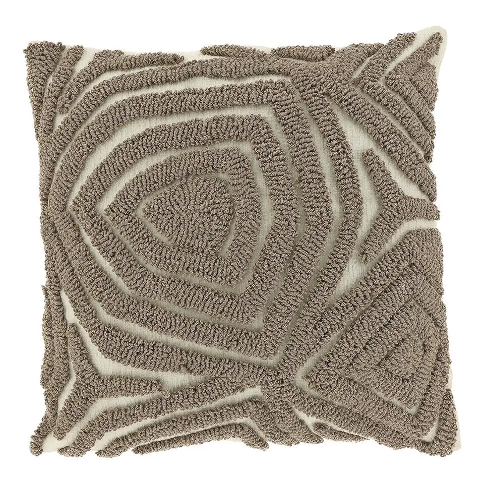 Unique Living - Sierkussen Corfu 45x45cm - Taupe