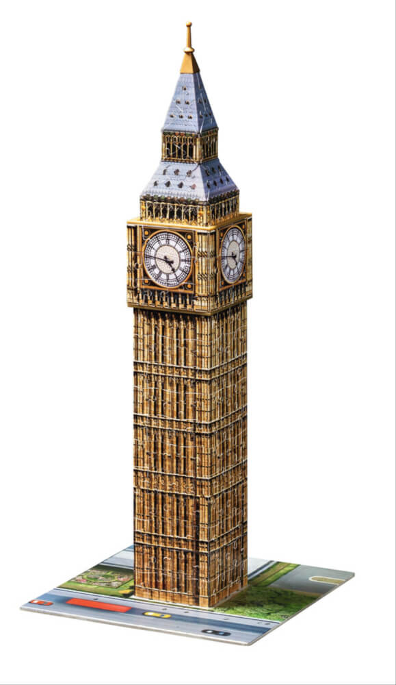 Ravensburger 3D Puzzle 12554 - Big Ben - 216 Teile - Der weltbekannte Uhrenturm aus London zum selber Puzzeln ab 8 Jahre