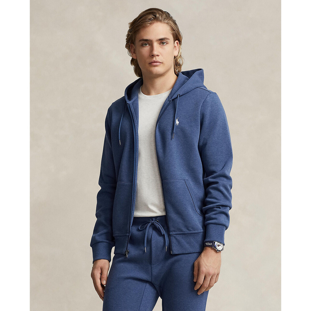POLO RALPH LAUREN<br>Moletom com zíper e tecnologia Double Knit