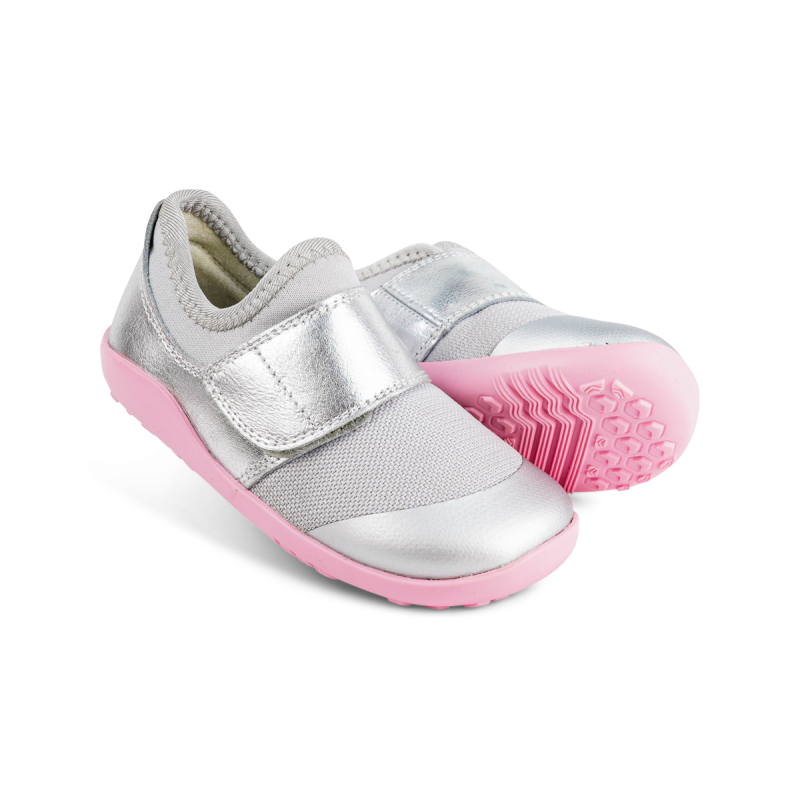 Bobux Bobux Dimension Silver Metallic and Candy
