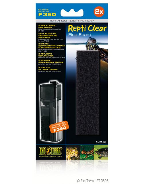 Exo Terra Foampatroon Repti Clear F350 - Filters - 2 stuks Fijn